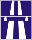 Znak D-9 Autostrada - drogowy informacyjny