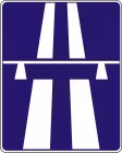 Znak D-9 Autostrada - drogowy informacyjny