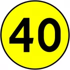 Znak drogowy wojskowy W-1 Klasa obciążenia mostu o ruchu jednokierunkowym