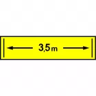 Znak drogowy wojskowy W-6 Szerokość mostu lub środka przeprawowego
