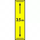 Znak drogowy wojskowy W-7 Wysokość skrajni pionowej na moście lub w tunelu