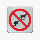 Znak drogowy - Zakaz wyprowadzania psów 2