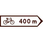 Znak E-12a Drogowskaz do szlaku rowerowego - drogowy kierunku miejscowości