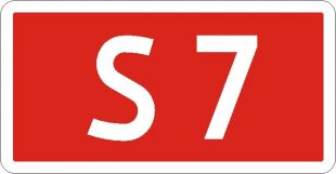 Znak E-15d Tablica numeru drogi ekspresowej