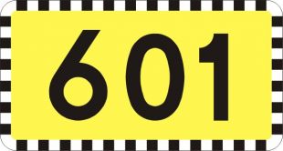Znak E-15e Tablica numeru drogi wojewódzkiej o zwiększonym dopuszczalnym nacisku osi pojazdu (10t)