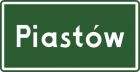 Znak E-17a Znak miejscowości - drogowy kierunku miejscowości