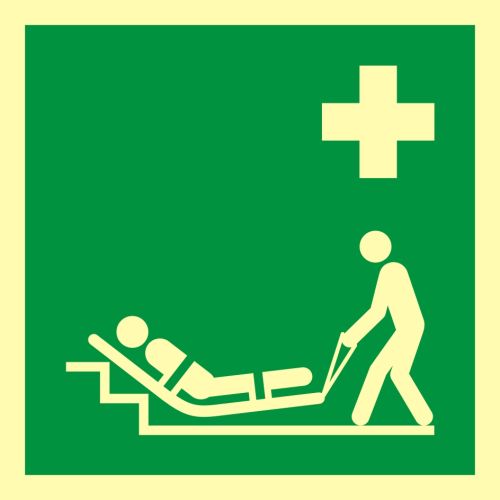 Znak ewakuacyjny - Materac ewakuacyjny - Znak „krzesło ewakuacyjne”