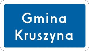 Znak F-3b Znak wjazdu do województwa, powiatu, gminy - drogowy uzupełniający