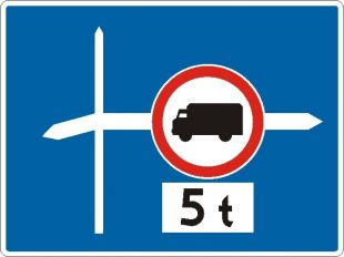 Znak F-6 Uprzedzenie o znaku za skrzyżowaniem - drogowy uzupełniający