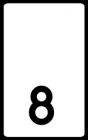 Znak hektometrowy, cyfra hektometrowa U-8