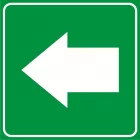 Znak kierunku stosowany łącznie ze znakami 021 i 022 - znak, lasy - OB023