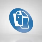 Znak podłogowy, naklejka BHP - Ochraniaj twarz