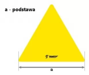 Znak podłogowy, naklejka BHP - Uwaga! Substancje łatwopalne