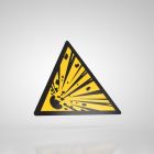 Znak podłogowy, naklejka BHP - Uwaga! Wybuch