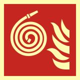 Znak przeciwpożarowy - Niepodłączony wąż strażacki - Piktogram płomienia – na jakich znakach może występować?