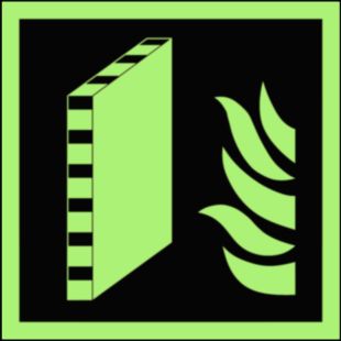 Znak przeciwpożarowy - Ściana oddzielenia przeciwpożarowego ŚOP