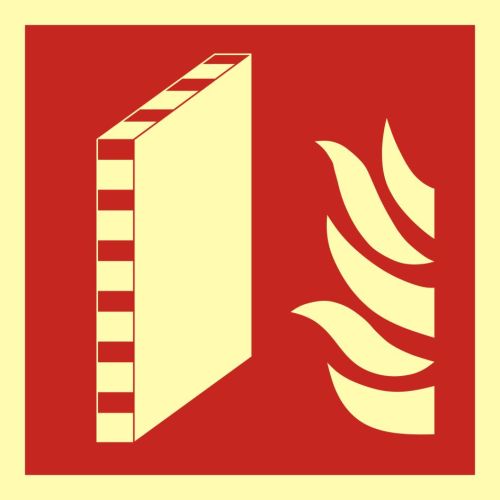 Znak przeciwpożarowy - Ściana oddzielenia przeciwpożarowego ŚOP - Znak „ściana oddzielenia przeciwpożarowego” – nowe oznakowanie ppoż.