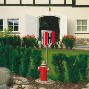 Znak przestrzenny - hydrant 50x50