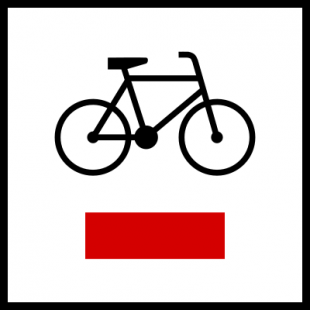 Znak R-1 Szlak rowerowy lokalny R-1 - drogowy