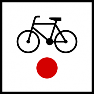 Znak R-1a Początek (koniec) szlaku rowerowego krajowego R-1a - drogowy
