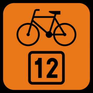 Znak R-4 Informacja o szlaku rowerowym R-4 - drogowy