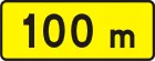 Znak T-1 Odległość znaku ostrzegawczego od miejsca niebezpiecznego - drogowy tabliczka
