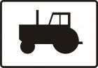 Znak T-23c Tabliczka wskazująca ciągniki rolnicze i pojazdy wolnobieżne - drogowy