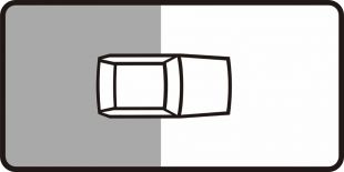 Znak T-30d Tabliczka wskazująca postój na chodniku kołami przedniej osi pojazdu prostopadle do krawężnika - drogowy