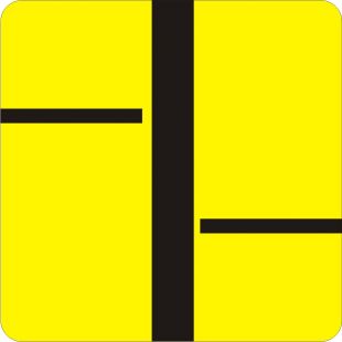 Znak T-6b Tabliczka wskazująca układ dróg podporządkowanych - drogowy