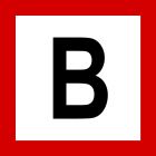 Znak tramwajowy BT-3 zakazu - Blokada zwrotnicy