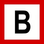 Znak tramwajowy BT-3 zakazu - Blokada zwrotnicy