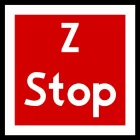 Znak tramwajowy BT-4 zakazu - Stop - zwrotnica eksploatowana jednostronnie