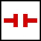 Znak tramwajowy CT-2 nakazu - Granica zasilania