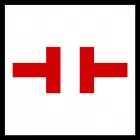 Znak tramwajowy CT-2 nakazu - Granica zasilania