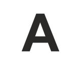 Znak wielka litera A - naklejka - Tabliczki regałowe a organizacja przestrzeni magazynowej
