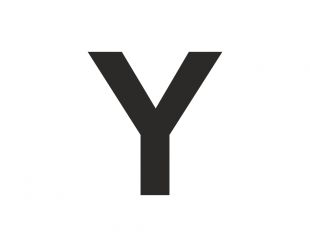 Znak wielka litera Y - naklejka
