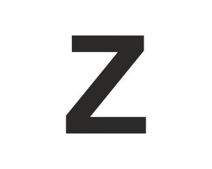 Znak wielka litera Z - naklejka