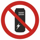 Znak - Zakaz sprzedaży napojów energetycznych osobom do lat 18