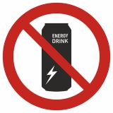 Znak - Zakaz sprzedaży napojów energetycznych osobom do lat 18 - Zakaz sprzedaży napojów energetycznych – oznakowanie