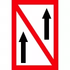 Znak żeglugowy A.2 Zakaz wyprzedzania