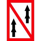 Znak żeglugowy A.3 Zakaz wyprzedzania - dotyczy zestawów