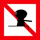 Znak żeglugowy A.7 Zakaz cumowania do brzegu