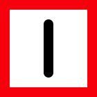 Znak żeglugowy B.8 Nakaz zachowania szczególnej ostrożności