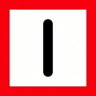 Znak żeglugowy B.8 Nakaz zachowania szczególnej ostrożności