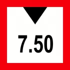 Znak żeglugowy C.2 Ograniczona wysokość prześwitu nad zwierciadłem wody