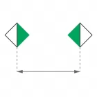 Znak żeglugowy D.2 Zalecenie trzymania się we wskazanym obszarze
