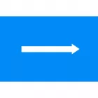 Znak żeglugowy D.3 Zalecenie przejścia w kierunku określonym strzałką