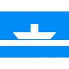 Znak żeglugowy E.4a Prom na uwięzi