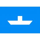 Znak żeglugowy E.4b Prom przemieszczający się swobodnie