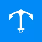 Znak żeglugowy E.6 Zezwolenie na postój na kotwicy i wleczenie kotwicy, łańcucha lub liny